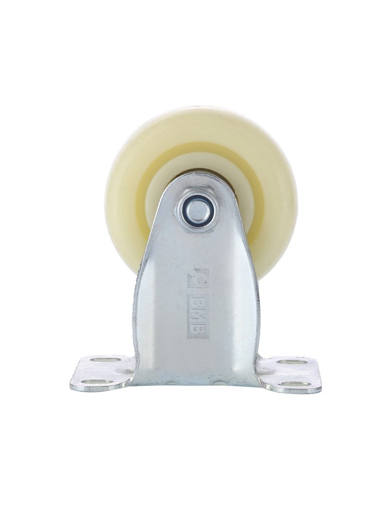 بي إم بي تولز طقم عجلات ثابتة مع كرة مزدوجة مكون من قطعتين - 125 ملم - أبيض - Image 2