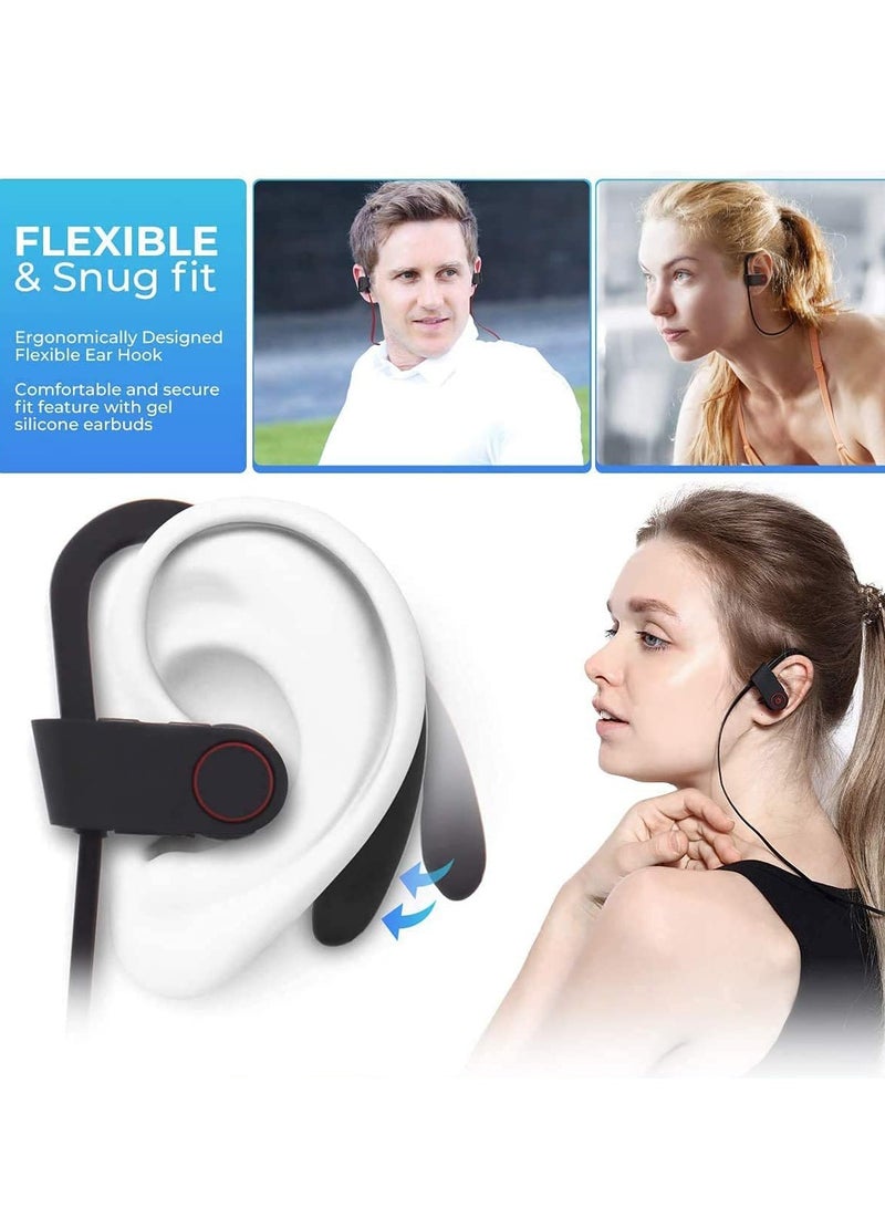 KASTWAVE Bluetooth Wireless Headphones,  in Ear Bluetooth Headphones, Sports Earbuds for Gym Running 8 Hours Playtime Noise Cancelling Headsets - Image 4