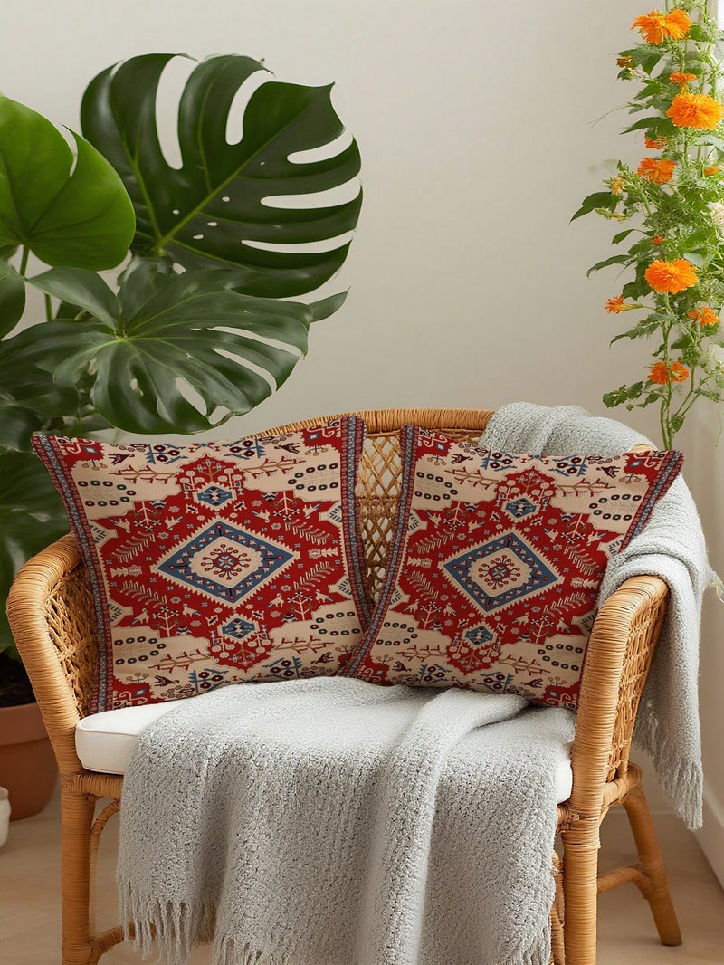 زينة رمضان طقم أغطية وسائد 2 قطع مقاس 45 × 45 سم بتصميم شرقي تقليدي - Image 3