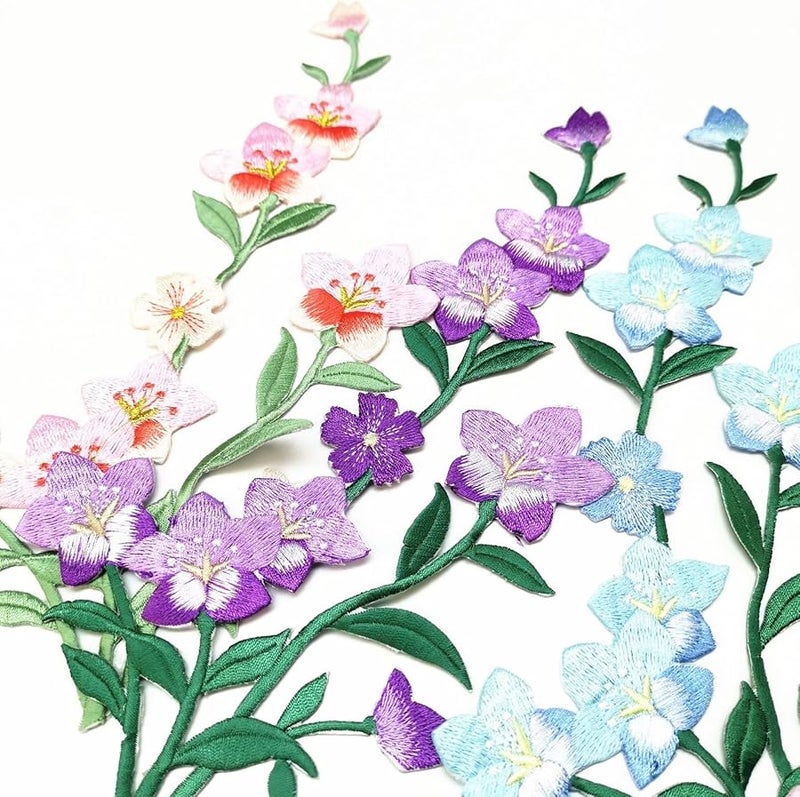 تطريز أزرق تطبيق لصقات حديدية على فساتين الزفاف والملابس والجينز والسترات والحقائب - Image 4