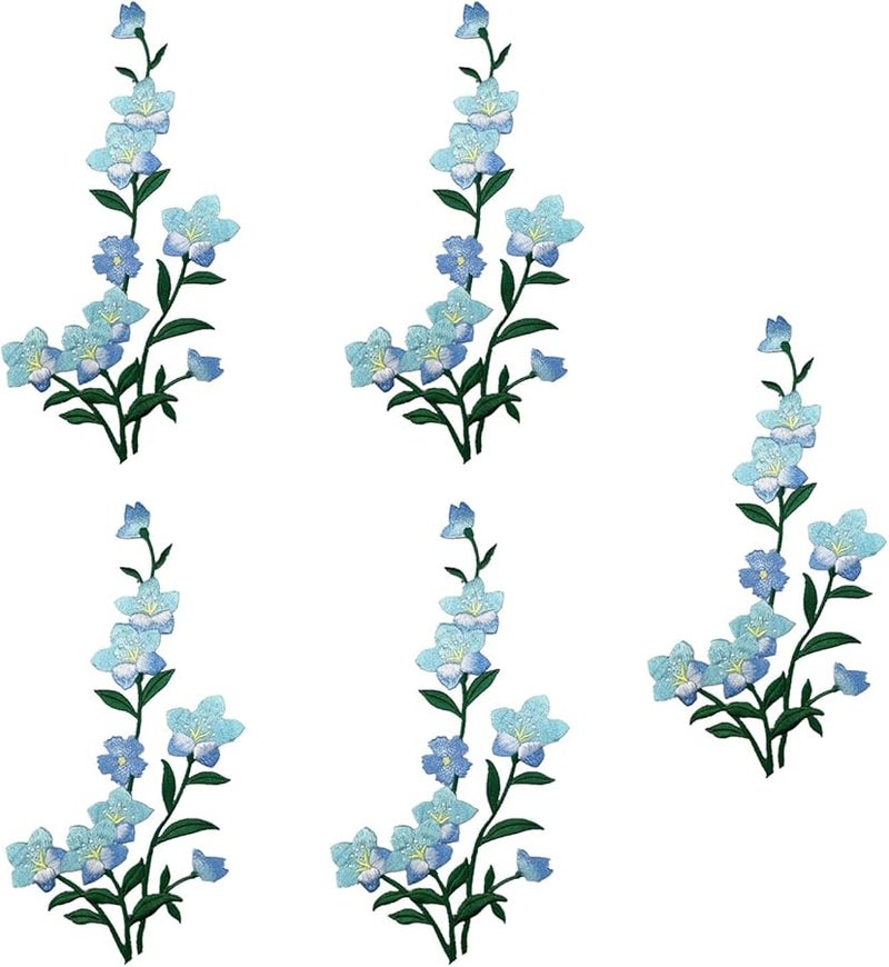 تطريز أزرق تطبيق لصقات حديدية على فساتين الزفاف والملابس والجينز والسترات والحقائب - Image 5