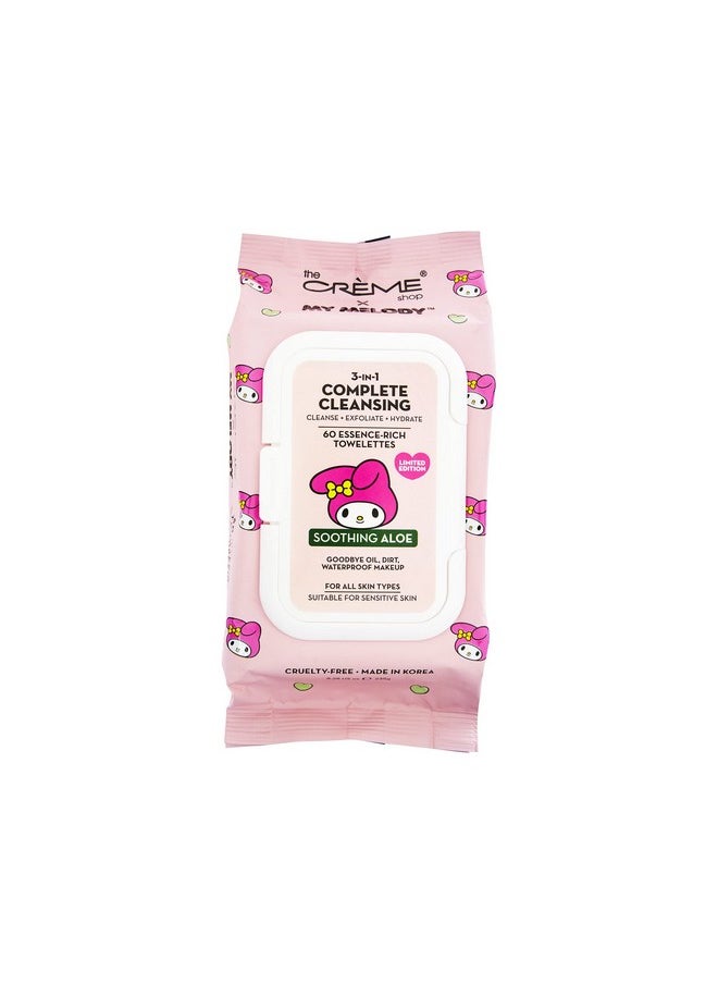 The Creme Shop - My Melody 3In1 Complete Cleansing Essencerich Towelettes Smoothing Aloe - Image 1