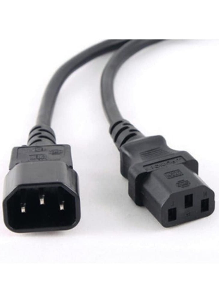 C13 to C14 Computer to PDU Power Extension Cord 18awg, Power Extension Cable (IEC C14 to IEC C13 PDU Power Cord) (1.8M) - Image 1