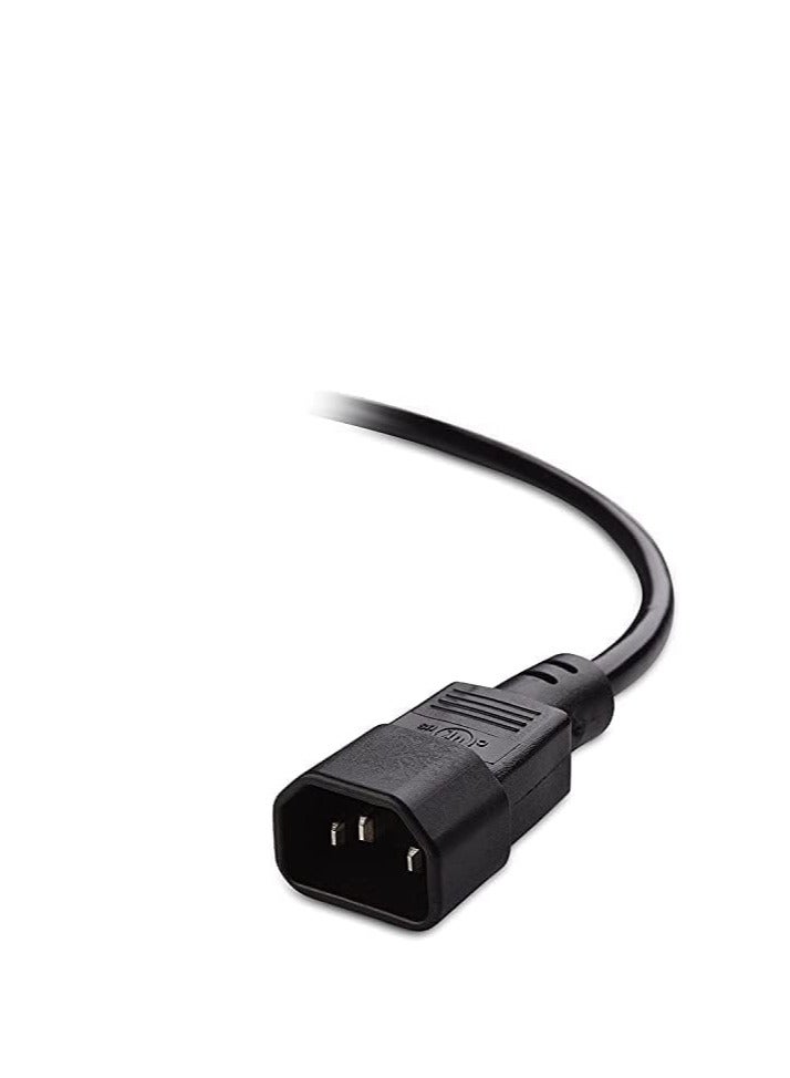 C13 to C14 Computer to PDU Power Extension Cord 18awg, Power Extension Cable (IEC C14 to IEC C13 PDU Power Cord) (1.8M) - Image 3