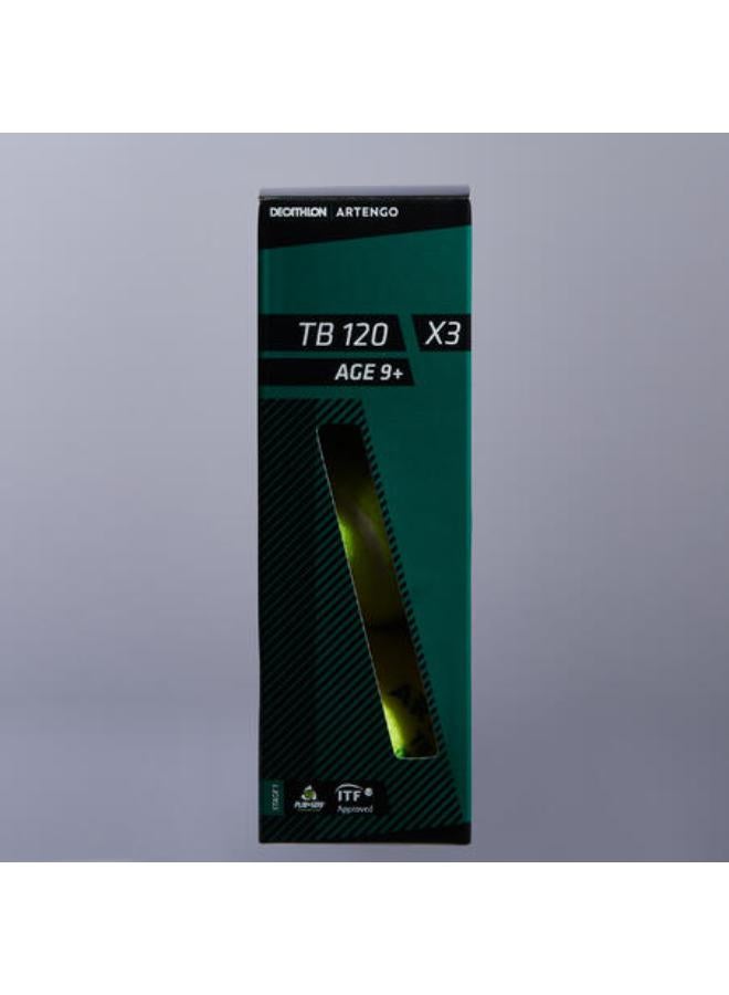ARTENGO Tennis Ball TB120*3 - Green - Image 3