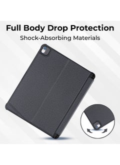 glassology iPad 10.2/ Air 10.5 7th 8th 9th gen 2019/2020/2021 iPad Keyboard Folio Combo With Detachable Backlit Keyboard Trackpad And Smart Connector English And Arabic With Screen Protector In Elegant Black  - Image 4