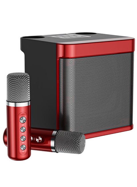Karaoke Machine with 2 Wireless Microphone,Portable Bluetooth Speaker with HD Sound PA System Support Echo and Vocal Cut,USB,SD, AUX Input for Party, Meeting, Wedding, Home and Outdoor