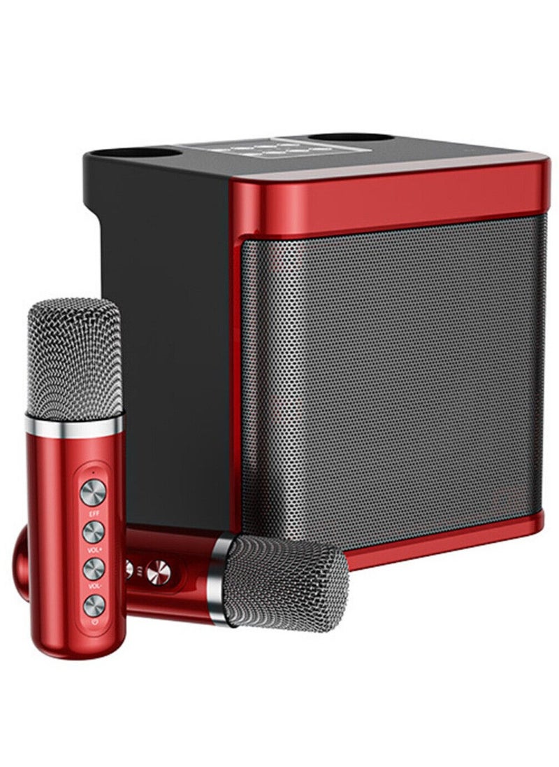 ELTRAZONE - Karaoke Machine with 2 Wireless Microphone,Portable Bluetooth Speaker with HD Sound PA System Support Echo and Vocal Cut,USB,SD, AUX Input for Party, Meeting, Wedding, Home and Outdoor - Image 1
