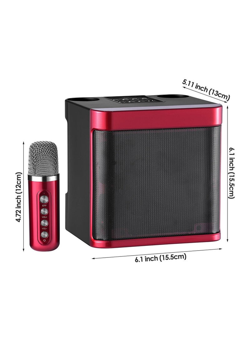 ELTRAZONE - Karaoke Machine with 2 Wireless Microphone,Portable Bluetooth Speaker with HD Sound PA System Support Echo and Vocal Cut,USB,SD, AUX Input for Party, Meeting, Wedding, Home and Outdoor - Image 1
