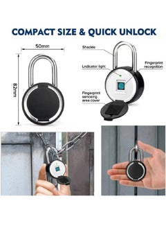 Round Type App Digital Biometric Smart Fingerprint Padlock With IP55 Waterproof Dustproof Keyless Unlock Home Security Protection - pzsku/Z7F60DA1D6B5F3E2BB27EZ/45/_/1703357474/fe8584fe-52d4-407d-abac-a64c1d7b777c