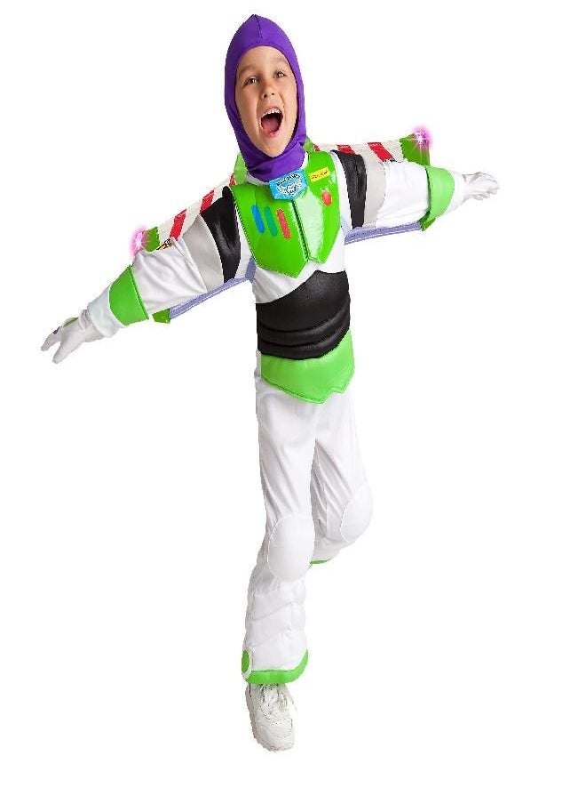 Disney Pixar - Disney Pixar Buzz Lightyear Light-Up Costume for Boys - Toy Story, Size 4 - Image 1