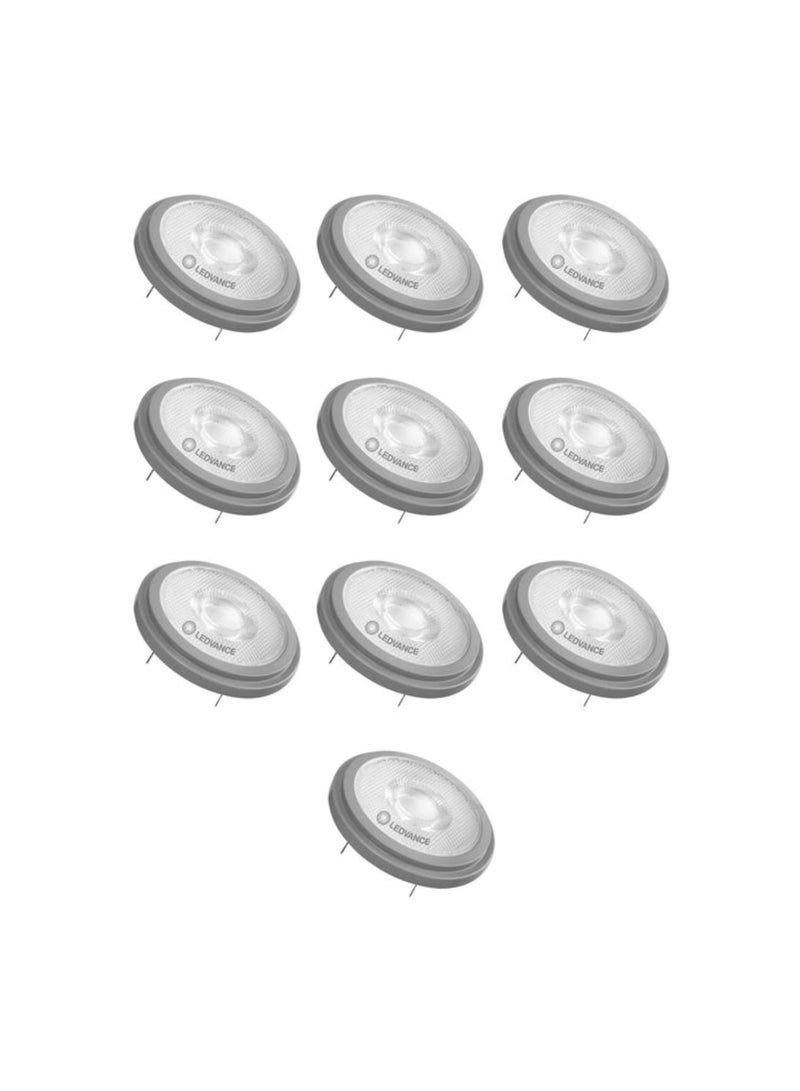 OSRAM Ledvance AR111 LED Bulb G53 Spot Reflector 13.5W 950lm 24D - 927 Extra Warm White Dimmable - Replaces 100W - Pack of 10 - Image 1