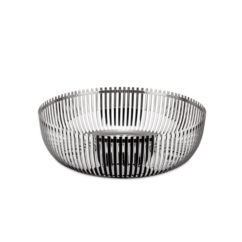 Alessi Round Basket  23cm  Silver - Image 1