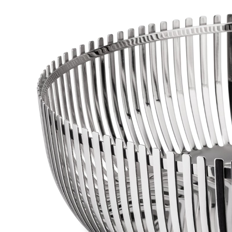 Alessi Round Basket  23cm  Silver - Image 3