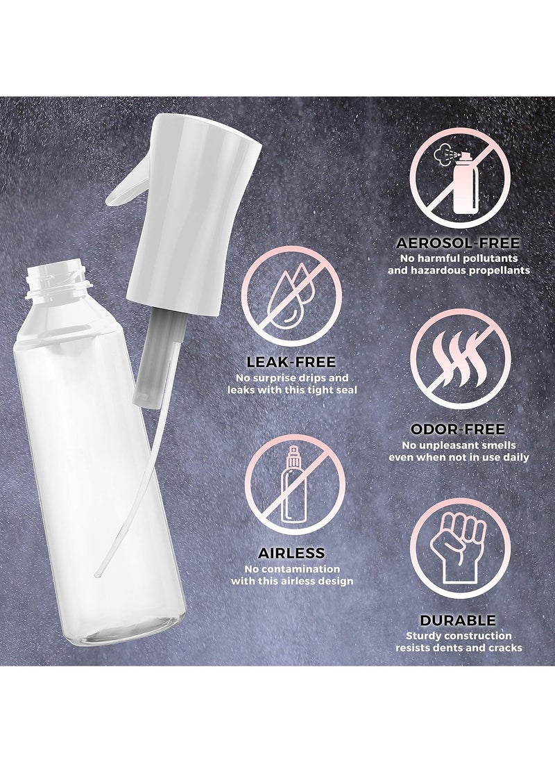 YelaJoy Hair Spray Bottle,  Continuous Water Mister Spray Bottle,  Empty Ultra Fine for Hair Styling,  Pets, Plants, Cleaning, Misting  and Skin Care, Salons, for Taming Hair in Morning, Curly Hair, Essential Oil Scents etc  (2 Pack 6.8 OZ) - Image 5