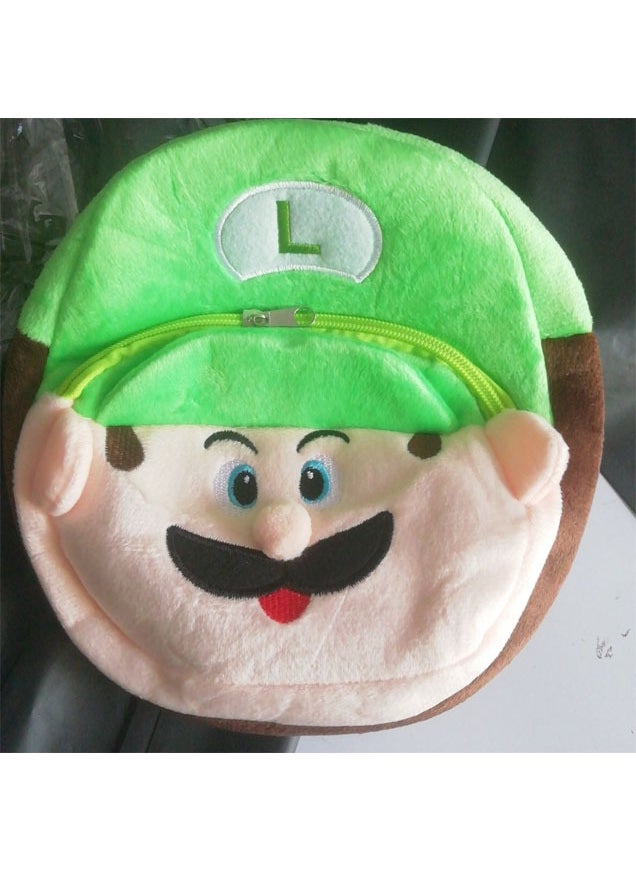 Generic Cute Toddler Plush Backpack Cartoon Schoolbag Green Mary 