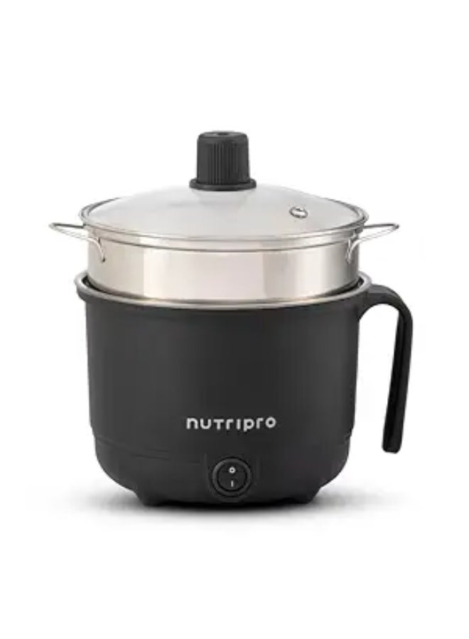 Nutripro Multipurpose Cook Kettle 1.5 L - With Egg Rack + Ss Rack (600W) - Image 1