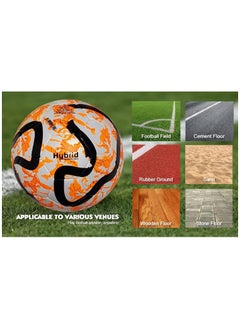 سبال كرة القدم كرة القدم لمباريات كأس العالم أفضل كرة مقاومة للماء للاستخدام في الأماكن المغلقة/الخارجية للتدريب الاحترافي ومطابقة الرجال والنساء للشباب والكبار  - Image 4