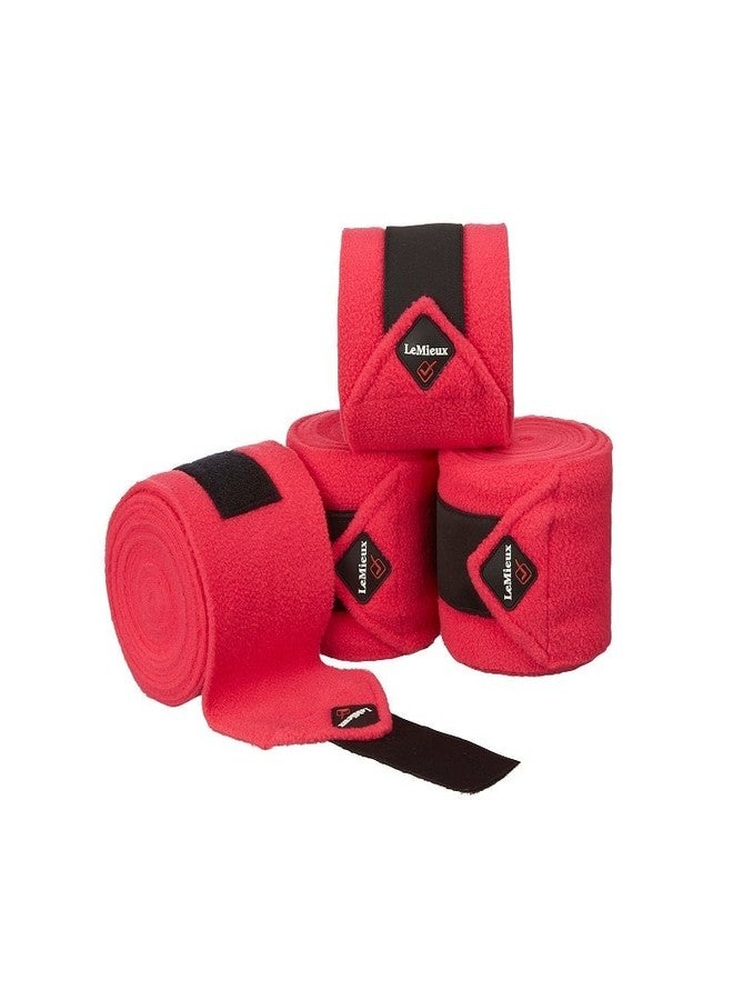 LeMieux Classic Polo Exercise Bandages in Zipped Case - Soft Fleece Protection Wraps - Pack of 4 - Navy - Full - Image 3