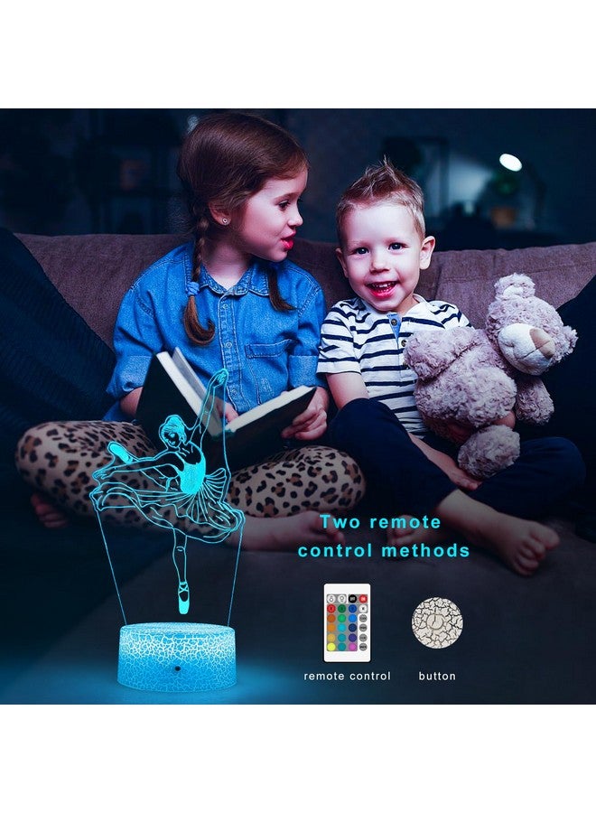 FlyonSea Kids Ballet Gifts,Ballets Girls Light Dancer 16 Color Changing Nightlight with Touch and Remote Control, Ballet Art Decor Light Birthday Christmas Gifts for Kids Girls Baby - Image 2