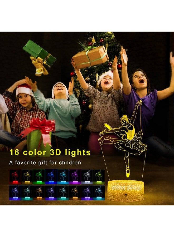 FlyonSea Kids Ballet Gifts,Ballets Girls Light Dancer 16 Color Changing Nightlight with Touch and Remote Control, Ballet Art Decor Light Birthday Christmas Gifts for Kids Girls Baby - Image 3