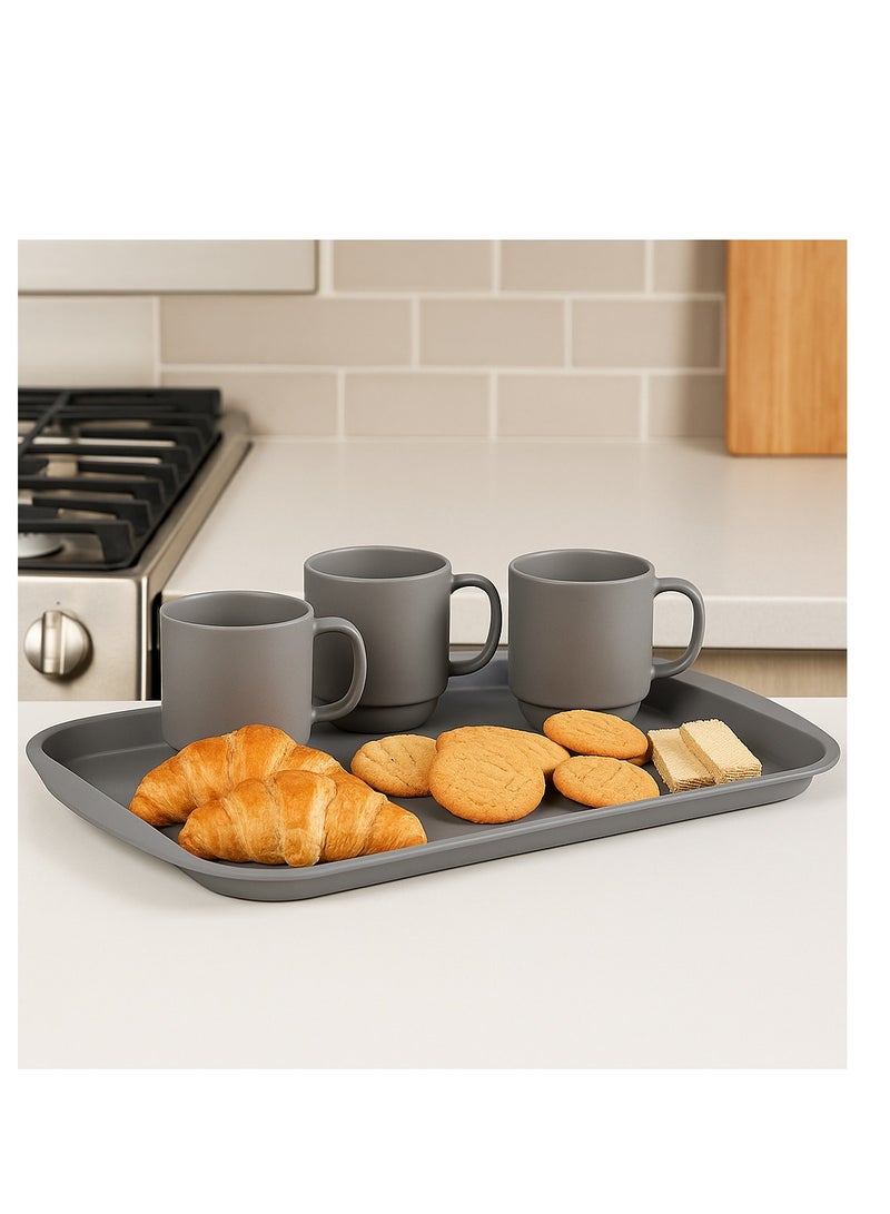 High-quality plastic serving tray 53 x 37 cm - non-slip and easy to clean - 615 - multi-color - Image 5