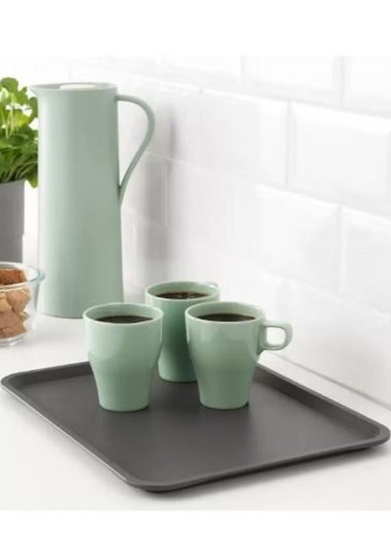 High-quality plastic serving tray 53 x 37 cm - non-slip and easy to clean - 615 - multi-color - Image 1