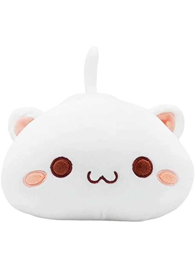 DURKU Adorable White Kitty Plush Toy - Soft Anime Cat Pillow for Kids (40cm)  - Image 2