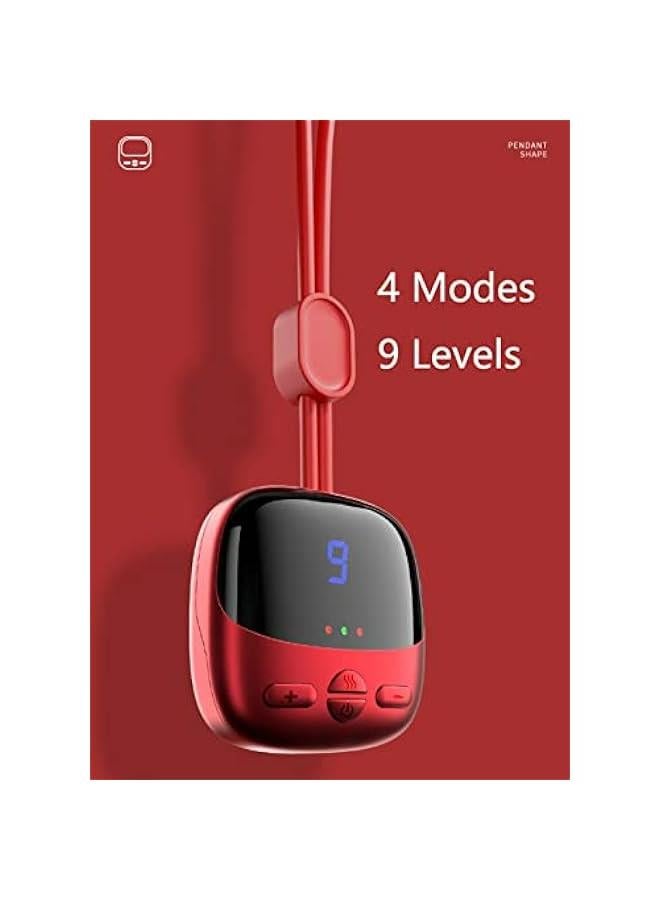 Loquat Cordless Fashion Pendant Electric Neck Massager with Heat for Pain Relief and Relaxation at Office, Home, and Travel (Silver) - Image 5