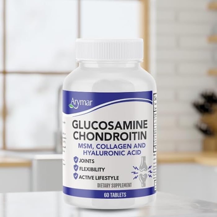 Arymar Glucosamine, Chondroitin, MSM, Collagen & Hyaluronic Acid Supplement 60 Tablets - Image 5