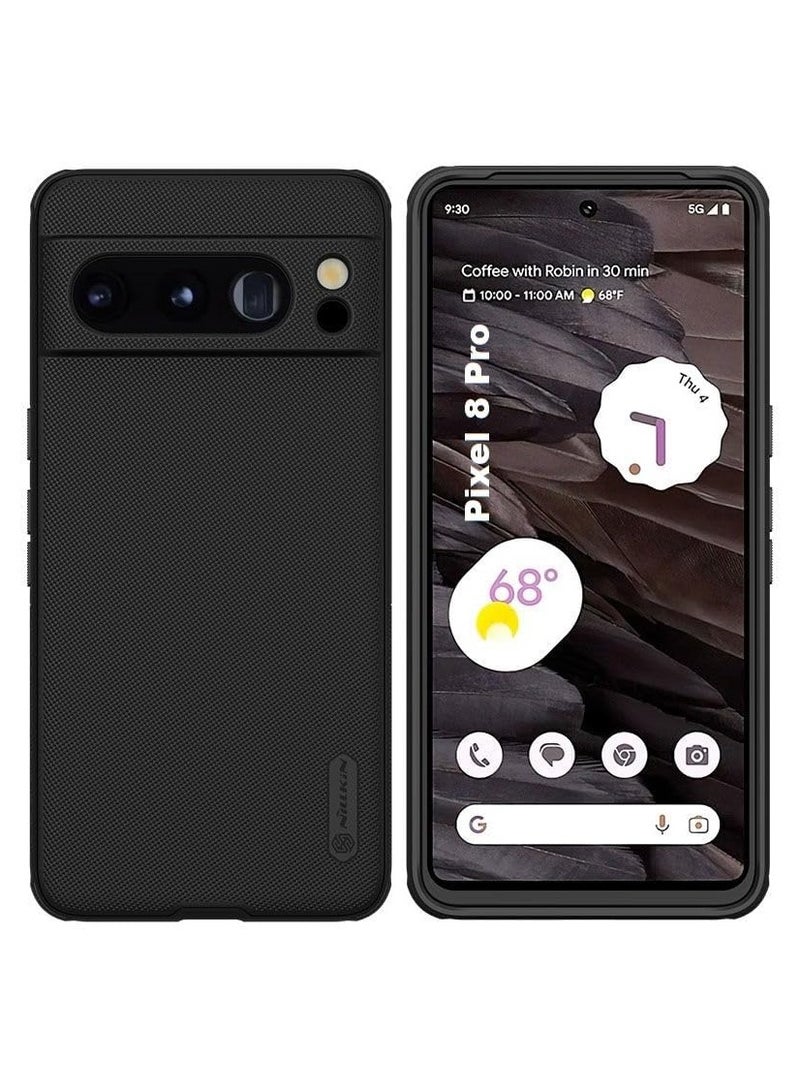 Nillkin Protection Case Google Pixel 8 Pro Case Cover,Super Frosted Shield Pro Matte All-Round Protection Anti-scratch Slim Luxury PC Hard Protection Back Cover for Google Pixel 8 Pro 5G 2023 (Black)