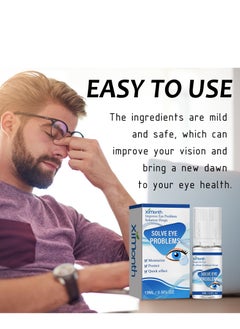 ximonth Myopia Eye Drops, Eye Brightening & Fatigue Relief Drops, Natural Eye Care for Blurred Vision, Gentle Protection & Clear Eyesight, Improve Eye Problem Solution Drops (13ml)  - Image 3