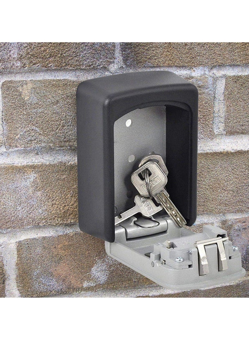 4-Digit Combination Lock Safe Key Box for Storage, Wall Mounted Design Security Box - Image 2