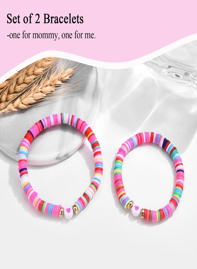 FIEEFX Back to School Gifts Bracelet Mommy and Me Mom and Daughter Bracelets Set for 2 First Day of School Bracelet Gifts for Daughter Girls Kindergarten Preschool Pre k 1st 2nd Grade - Image 2