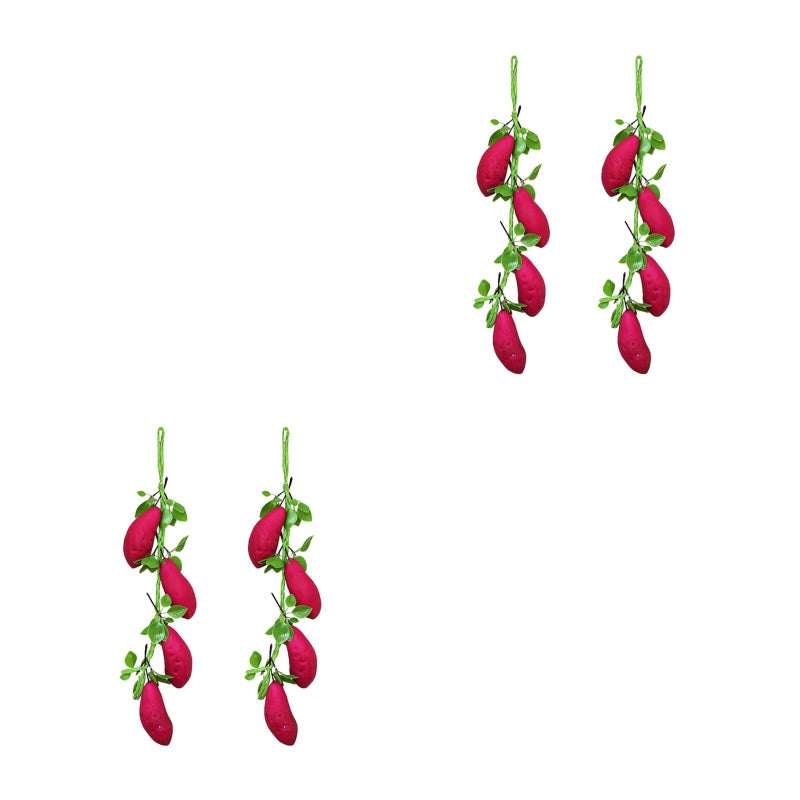 4 Pcs Artificial Sweet Potato Strings Simulated Vegetable Strings Photo Props - Image 1
