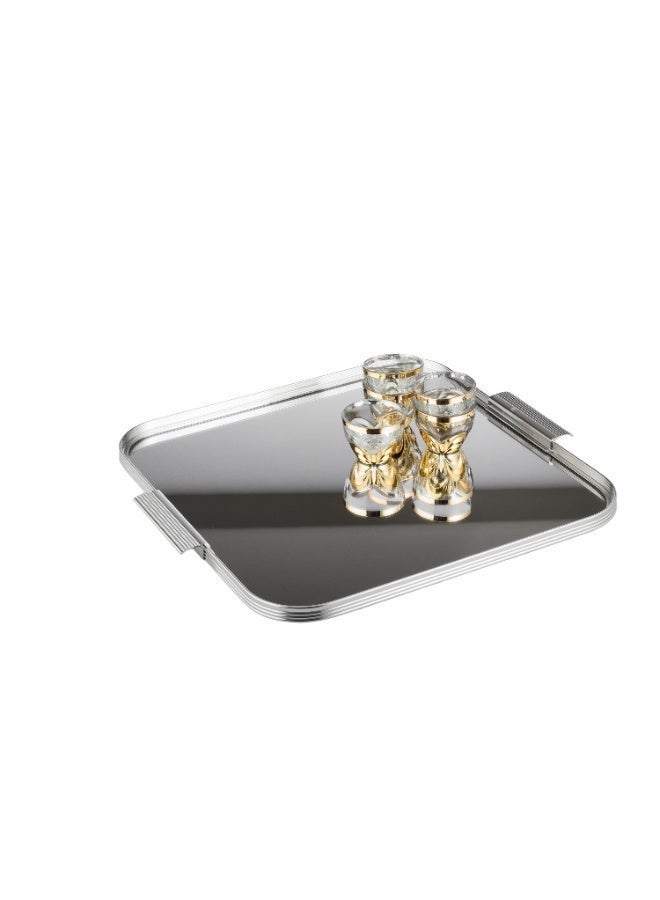 Dania Premium stainless steel serving tray ✨ Multiple sizes (30/35/40 cm) – Stylish and modern design for everyday use and entertaining - Image 5