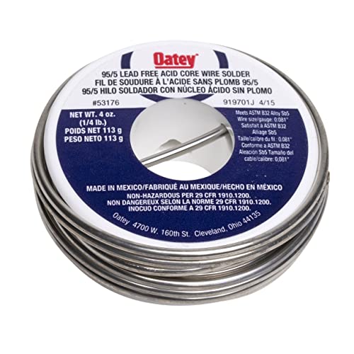 Oatey 95/5 Acid Core Wire Solder - Carded - Image 1