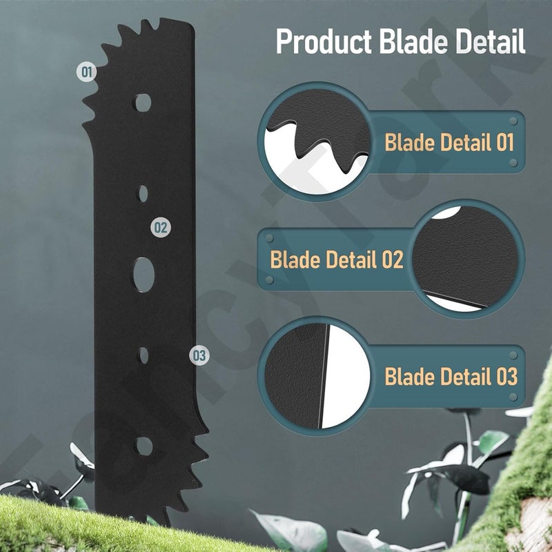 HandyTek 7-1/2" Electric Edger Blade - Compatible with Worx WG896 / WG895 - Fits for Craftsman Edger/Trencher 7.5" Blade - Replacement Blade 50018386 71-86880 WA0034 (2 Pack) - Image 3