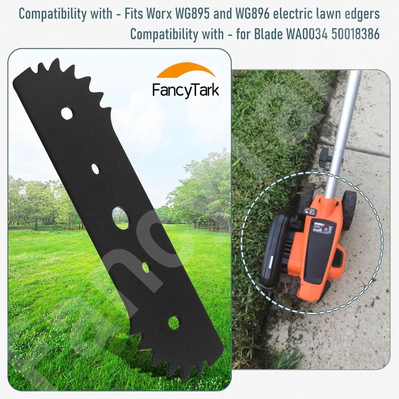 HandyTek 7-1/2" Electric Edger Blade - Compatible with Worx WG896 / WG895 - Fits for Craftsman Edger/Trencher 7.5" Blade - Replacement Blade 50018386 71-86880 WA0034 (2 Pack) - Image 5
