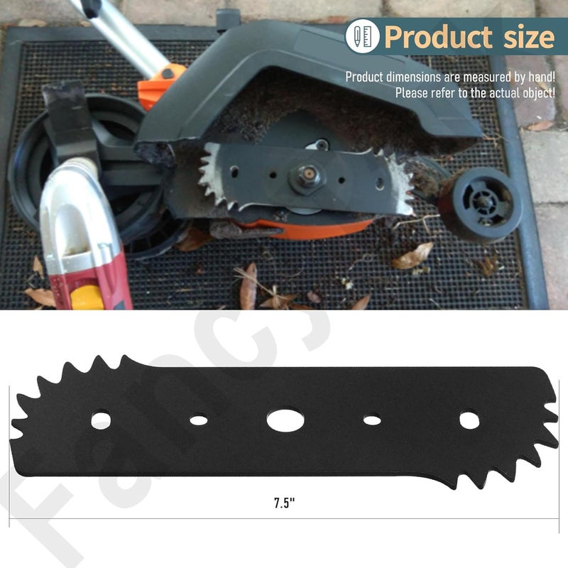 HandyTek 7-1/2" Electric Edger Blade - Compatible with Worx WG896 / WG895 - Fits for Craftsman Edger/Trencher 7.5" Blade - Replacement Blade 50018386 71-86880 WA0034 (2 Pack) - Image 2