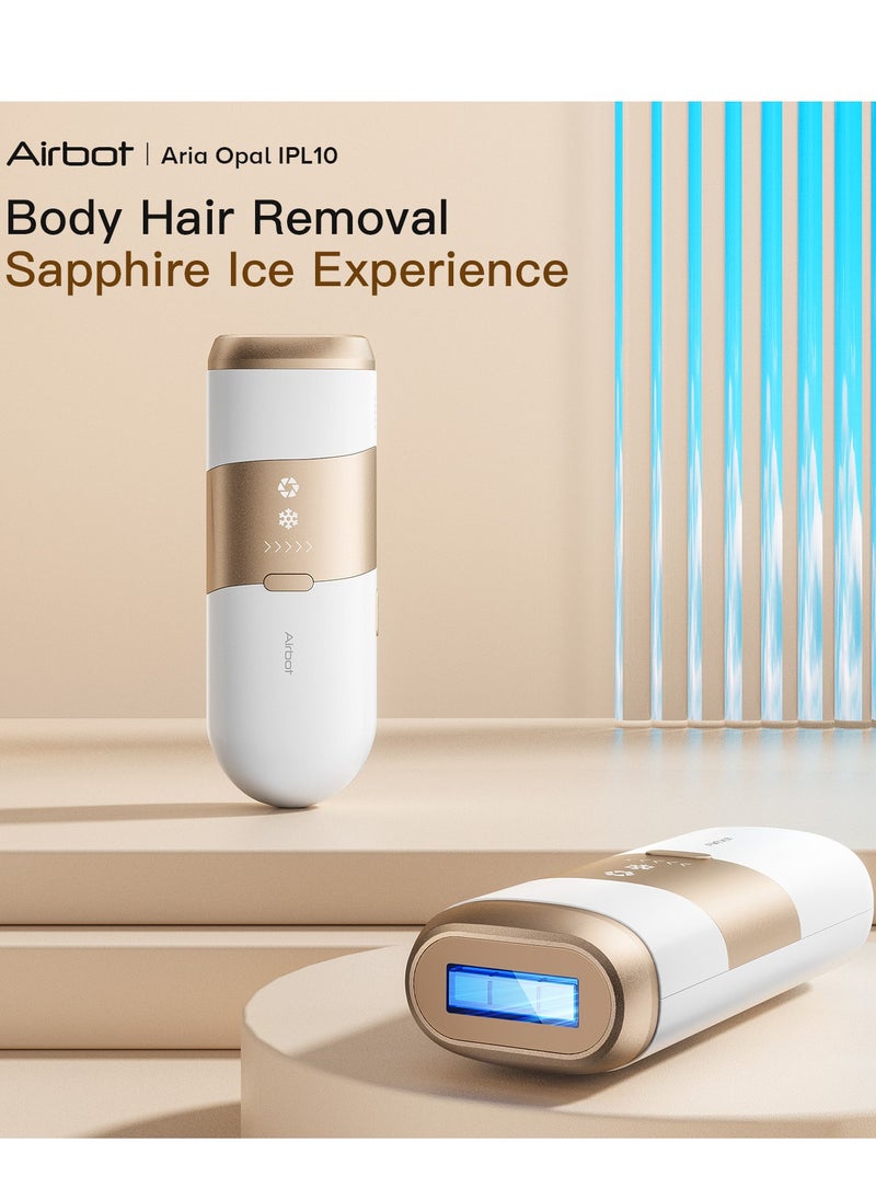 Airbot Airbot Aria Opal Laser Hair Removal Device IPL Ice Cooling Technology Hair Removal Handset Hair Removal Machine ChampagneGold  - Image 4