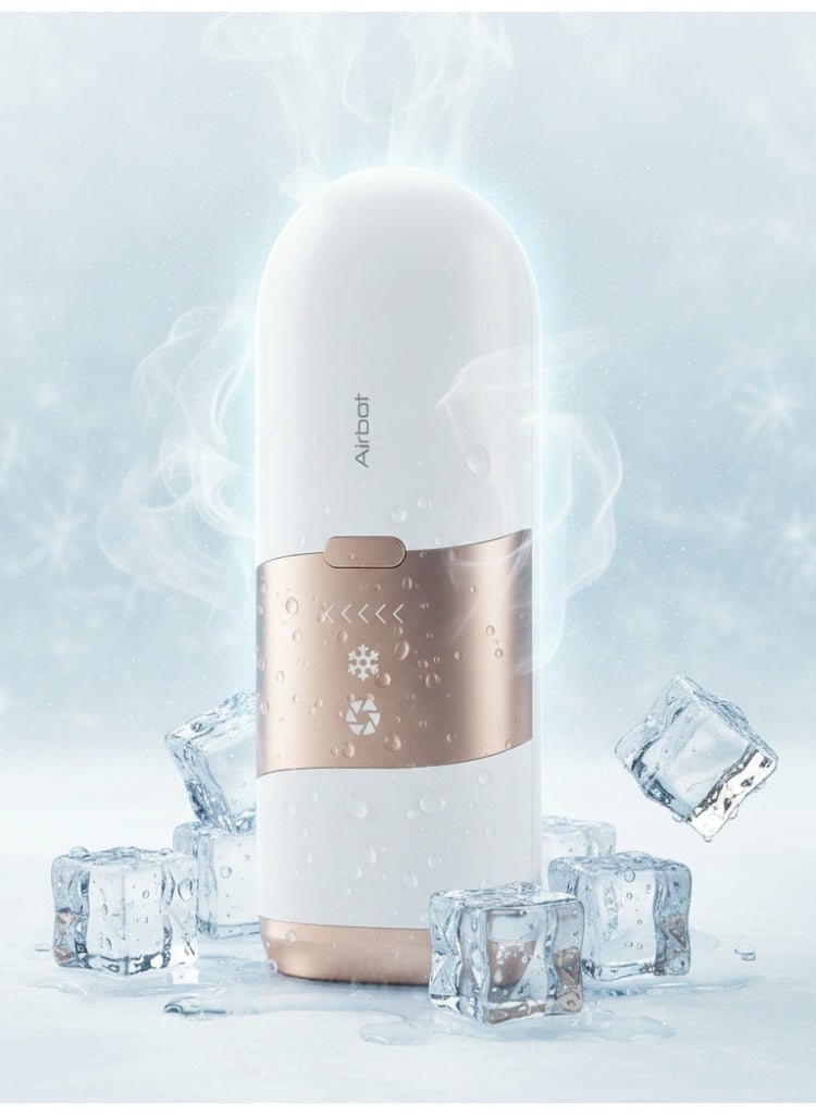 Airbot Aria Opal Laser Hair Removal Device IPL Ice Cooling Technology Hair Removal Handset Hair Removal Machine ChampagneGold - Image 1