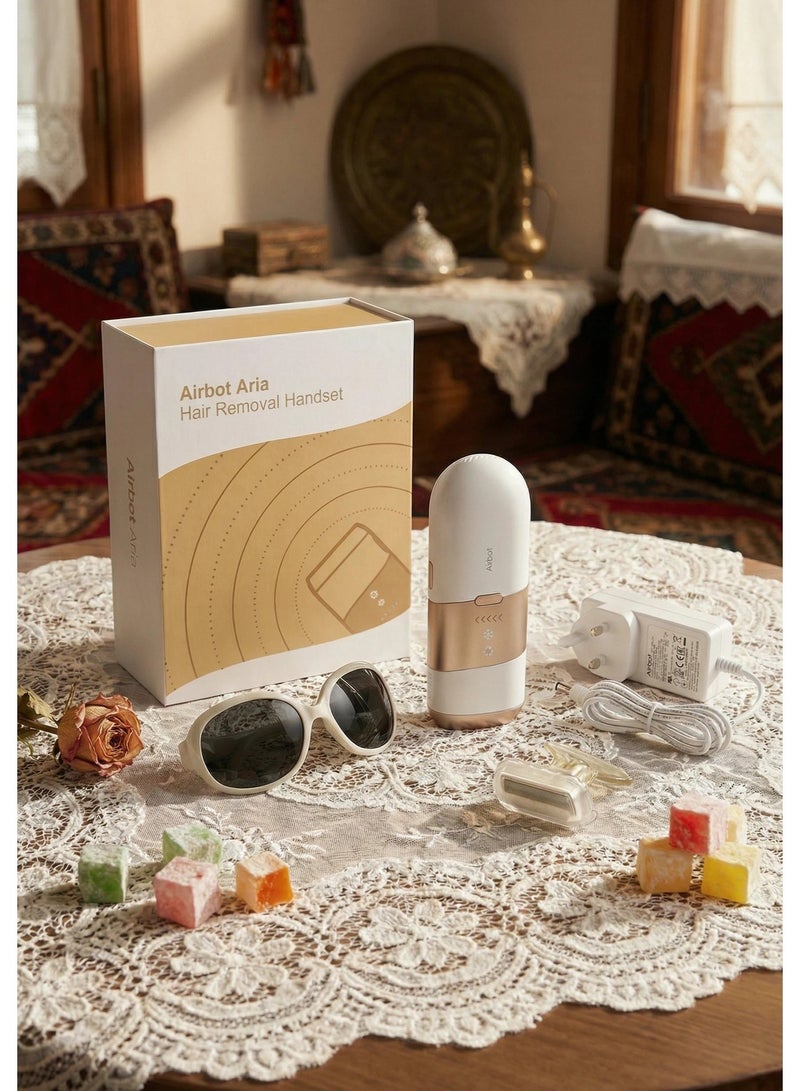 Airbot Aria Opal Laser Hair Removal Device IPL Ice Cooling Technology Hair Removal Handset Hair Removal Machine ChampagneGold - Image 2