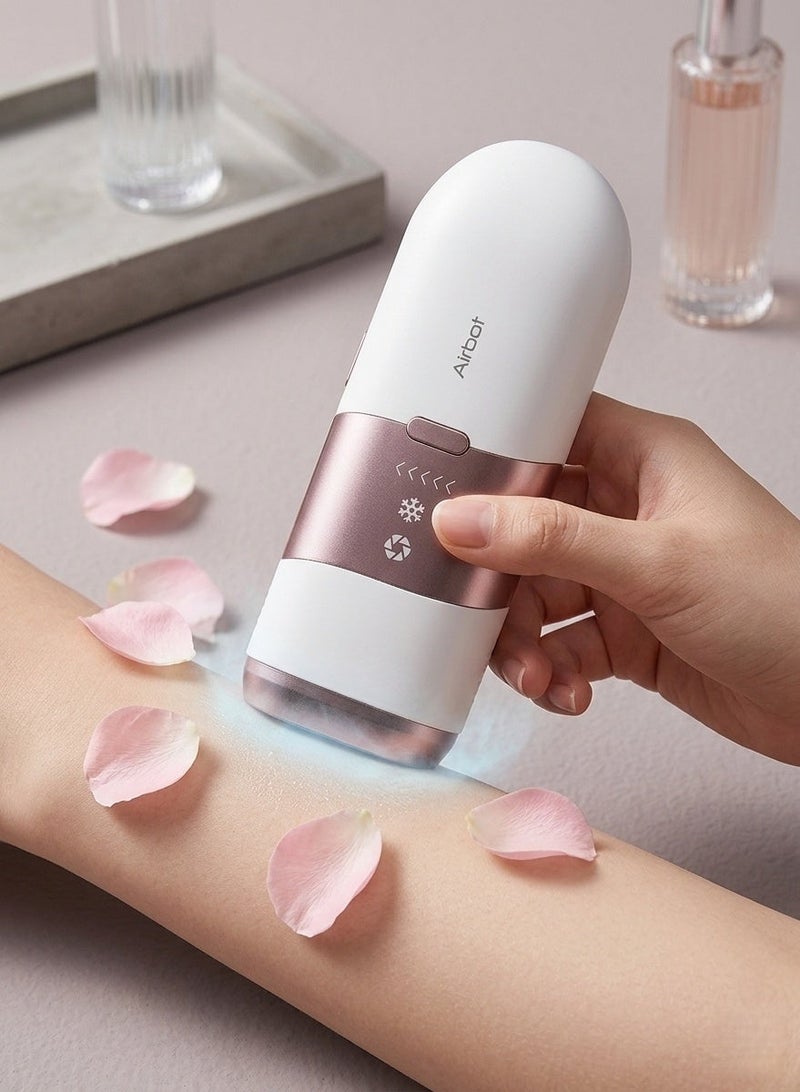 Airbot Aria Opal Laser Hair Removal Device IPL Ice Cooling Technology Hair Removal Handset Hair Removal Machine ChampagneGold - Image 3