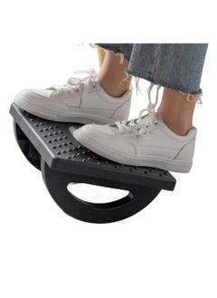 XiuWoo Shakeable Swing Office Household Plastic Non slip Ergonomic Under Desk Foot Rest Stool Stand With Roller  - Image 4