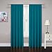 Pairs to Go Pairs to Go PAIRS TO GO Cadenza 84" x 80" Rod Pocket Double Panel Privacy Window Treatment Living Room, Teal  - Image 2