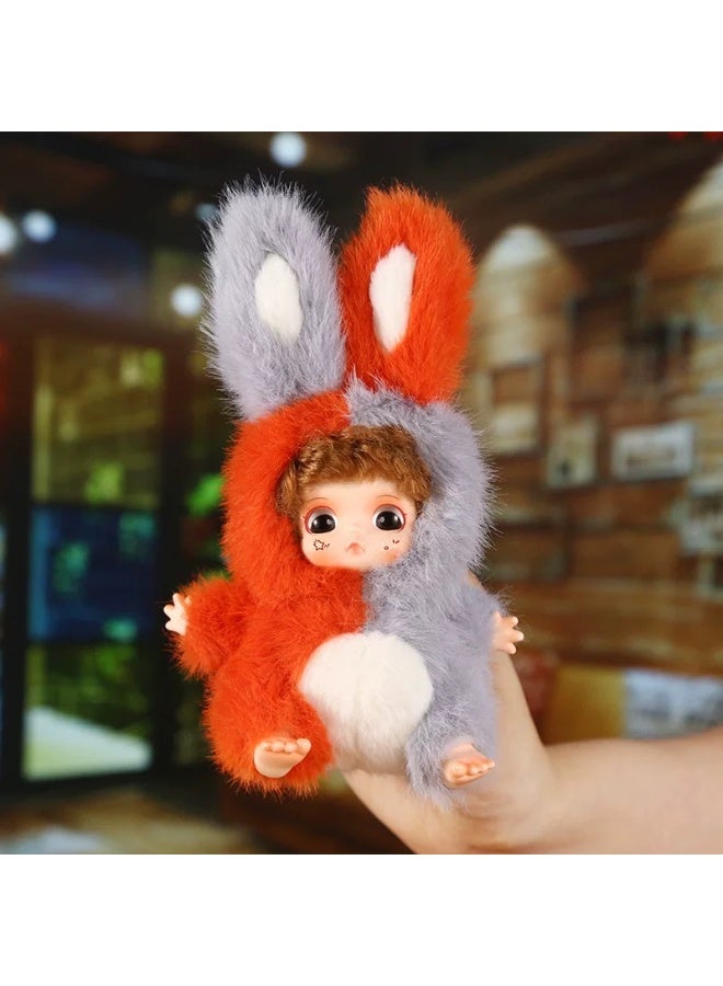 Baby Series Plush Doll Blind Box - Random Toy, Cartoon-style Cute Plush Toy, New Girlish-style Blind Box, Student Gift, a Set of 6 with No Duplicates - Image 3