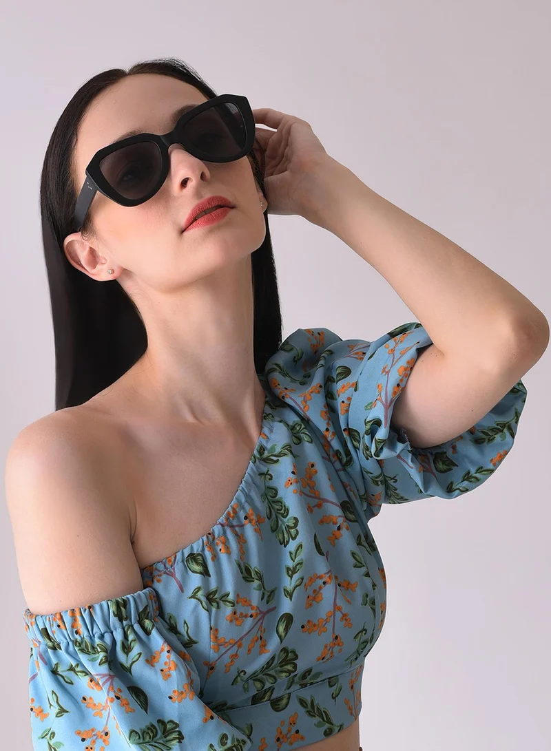 صوص هاوت نظارة شمسية سوداء بتصميم فراشة