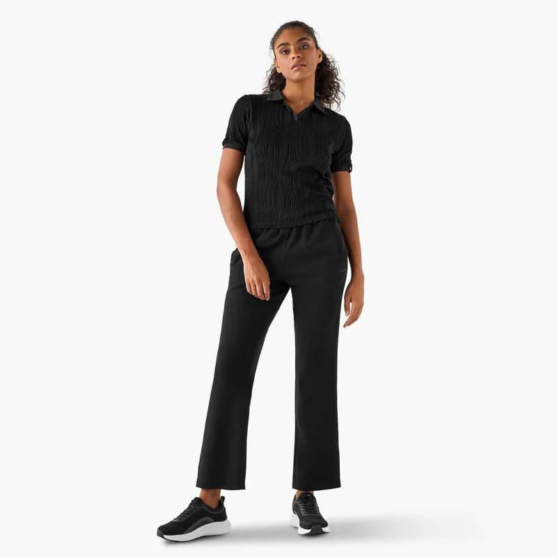 ADOT by Splash Track Pants with Elasticated Waistband and Pockets