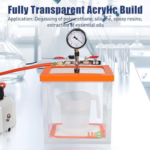 BACOENG 2 Gallon Acrylic Vacuum Chamber, Degassing Chamber Kit for Resin, Silicone and Epoxies - Image 3